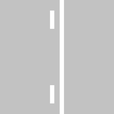 Carriageway Double white lines