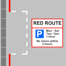 parking is limited to the duration specified suring the days and times shown
