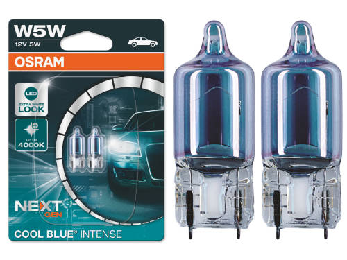 OSRAM Cool Blue Intensive W5W, Up to 4000K, Halogen Signal Light, Box (10  Lights)