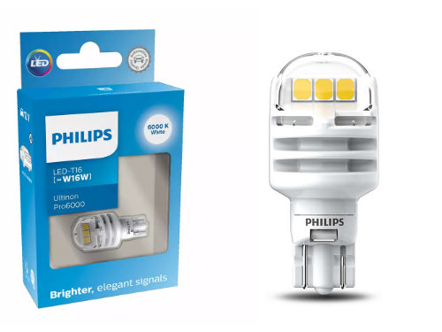 955 White Philips Ultinon LED (Pair) Brighter & Whiter