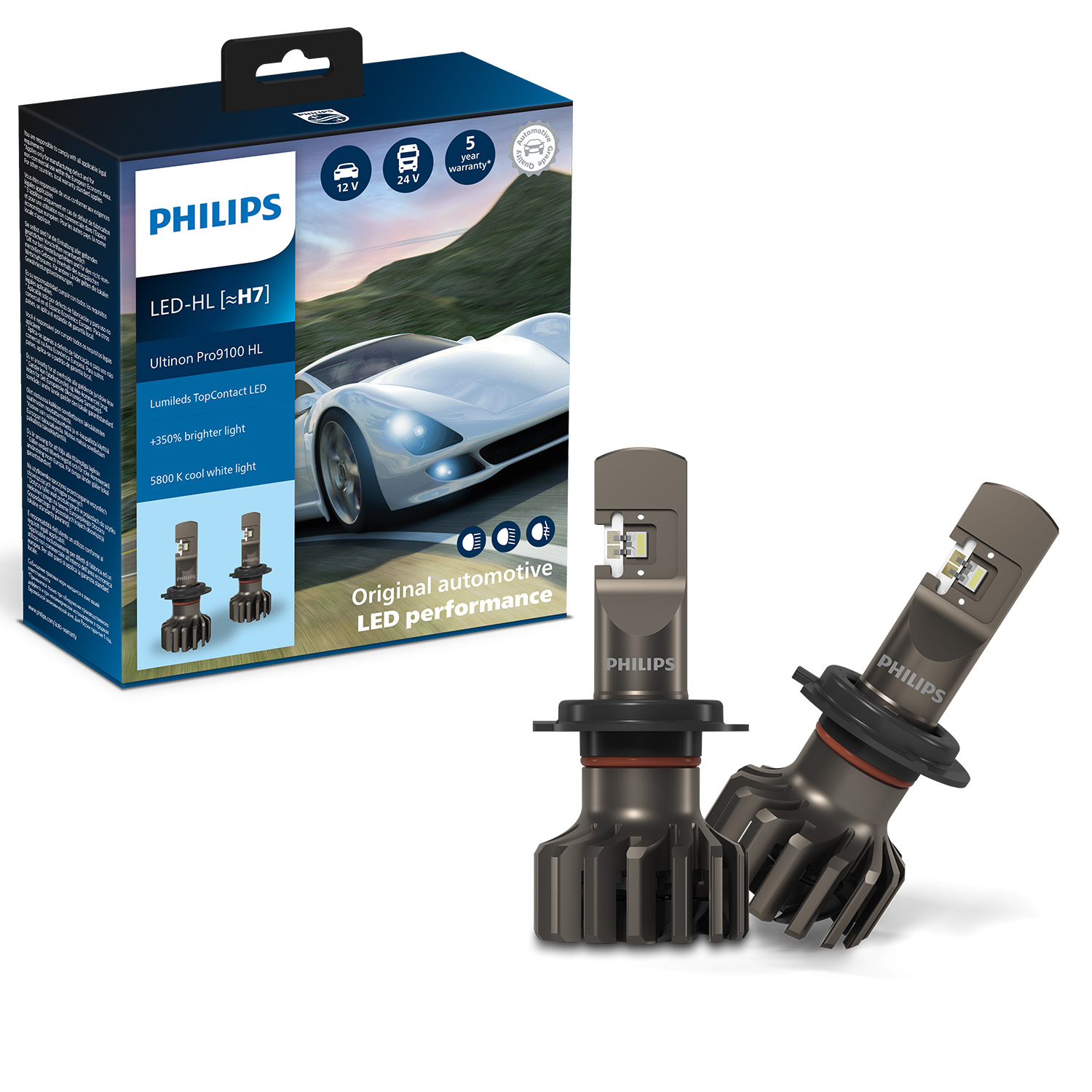 Austrian drivers can enjoy road-legal Philips Ultinon Pro6000 H7 and H4-LED