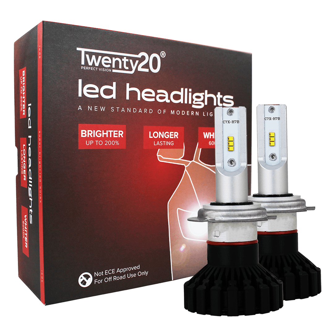 H7 Twenty20 LED 12V 55W Headlight Bulbs (Pair)