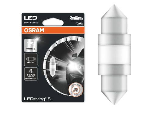 C5W LEDriving SL LED Cool White 31mm, Single Bulb