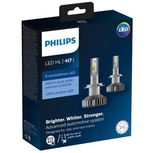H7 Philips X-Treme Ultinon LED Bulbs