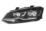 HELLA 012 034-411 Hybrid-Headlight - left - for e.g. VW Polo (6R1, 6C1)