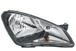 HELLA 010 671-021 Halogen-Headlight - right - for e.g. Seat MII (KF1, KE1)