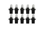 R509T Standard Replacement 12V 1.2W Dashboard Bulbs (Trade Pack of 10) - Black