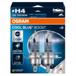 H4 OSRAM Cool Blue Boost 12V 100/90W 472 Halogen Bulbs (Pair)