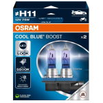 H11 OSRAM Cool Blue Boost 12V 75W Halogen Bulbs (Pair)