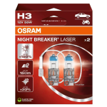 H3 OSRAM Night Breaker Laser 12V 55W 150% Generation 2 (Pair)