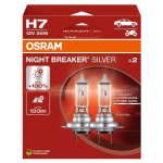 H7 OSRAM Night Breaker Silver Bulbs +100% 12V 55W (Pair)