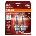 H4 OSRAM Night Breaker Laser 150% Next Generation 12V 60/55W (Pair)