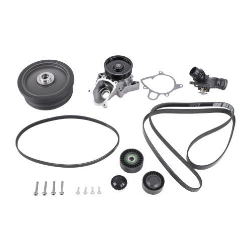 VAICO BMW Water Pump + V-Ribbed Belt Kit V20-50105-BEK