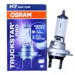 H7 OSRAM Truckstar +100% 24V 70W Headlight Bulbs