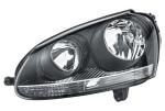 HELLA 247 007-611 Halogen/FF-Headlight - left - for e.g. VW Golf V (1K1)