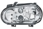 HELLA 007 700-051 DE/FF/Halogen-Headlight - left - for e.g. VW Golf IV (1J1)