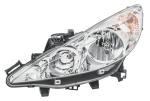 HELLA 354 533-011 Halogen-Headlight - left - for e.g. Peugeot 207/207+ (WA_, WC_)