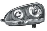 HELLA 247 007-411 Halogen-Headlight - left - for e.g. VW Golf V (1K1)