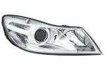 HELLA 247 052-261 FF/DE/Halogen-Headlight - right - for e.g. Skoda Octavia II (1Z3)