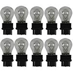 180 Ring Standard Replacement 12V 27/7W 3157 Wedge Bulbs (Trade Pack of 10)