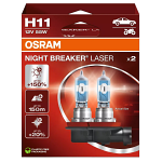 H11 OSRAM Night Breaker Laser 150% Next Generation 12V 55W (Pair)