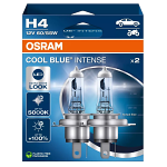 H4 Osram Cool Blue Intense Next Gen Halogen Bulbs (Pair)