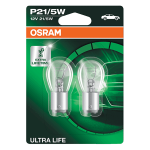 380 OSRAM Ultra Life 12V 21/5W P21/5W Bayonet Bulbs (Pair)