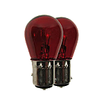 380 Red Standard Replacement 12V P21/5W Bayonet Bulbs (Pair)